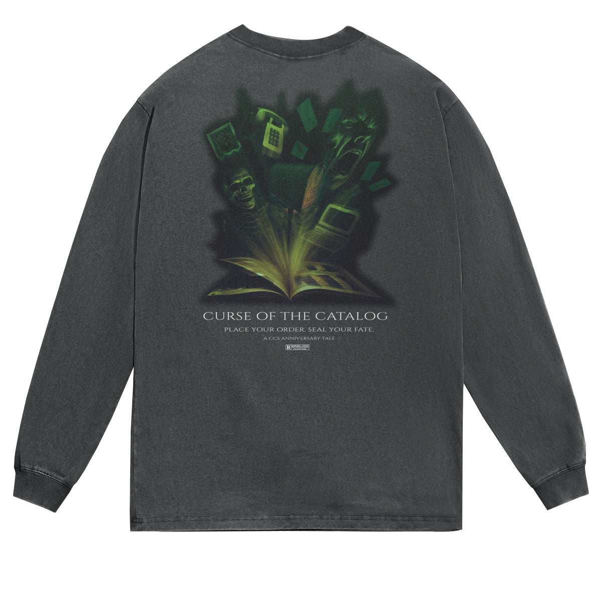 CCS Curse of the Catalog Long Sleeve T-Shirt - Vintage Black image 1