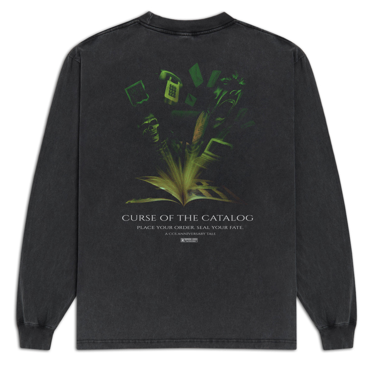CCS Curse of the Catalog Long Sleeve T-Shirt - Vintage Black image 1
