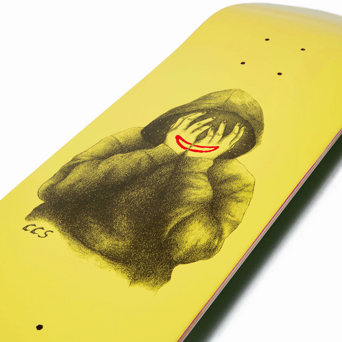 CCS Smile on The Surface Skateboard Deck - Yellow image 3
