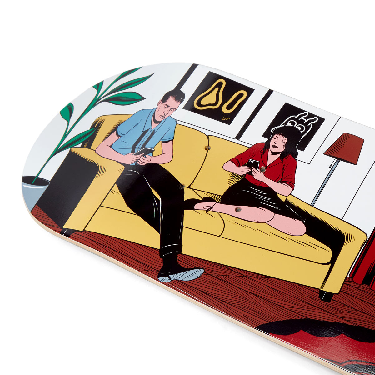 CCS Screen Time Still Watching Skateboard Deck - Multi image 3