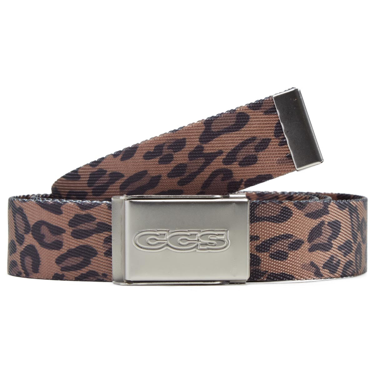 CCS Silver 96 Logo Web Belt - Leopard image 1