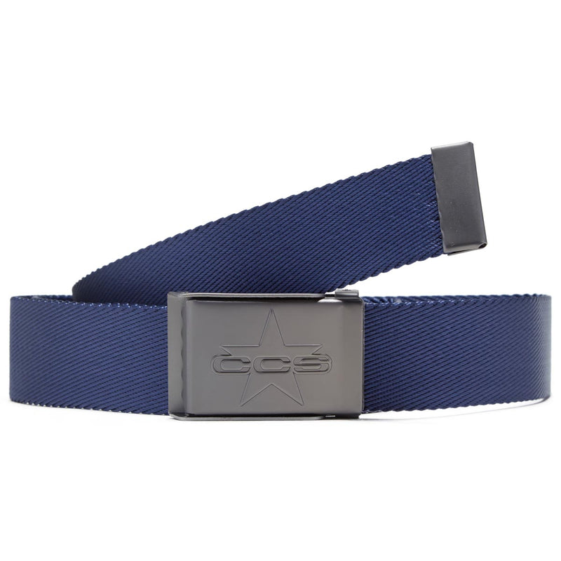 CCS Gunmetal 97 Star Web Belt - Navy