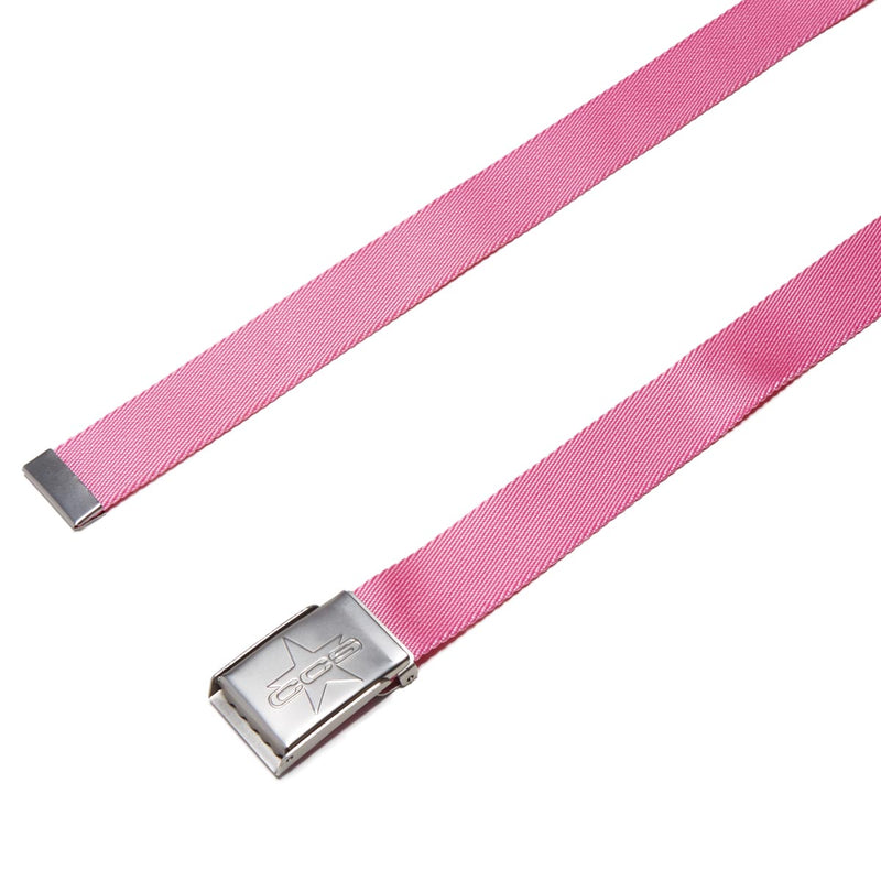 CCS Silver 97 Star Web Belt - Pink