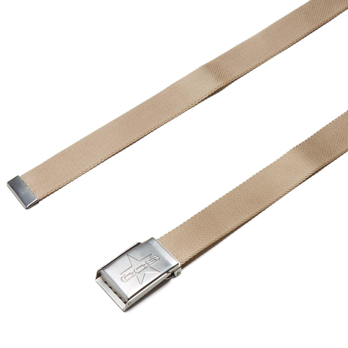 CCS Silver 97 Star Web Belt - Tan image 2
