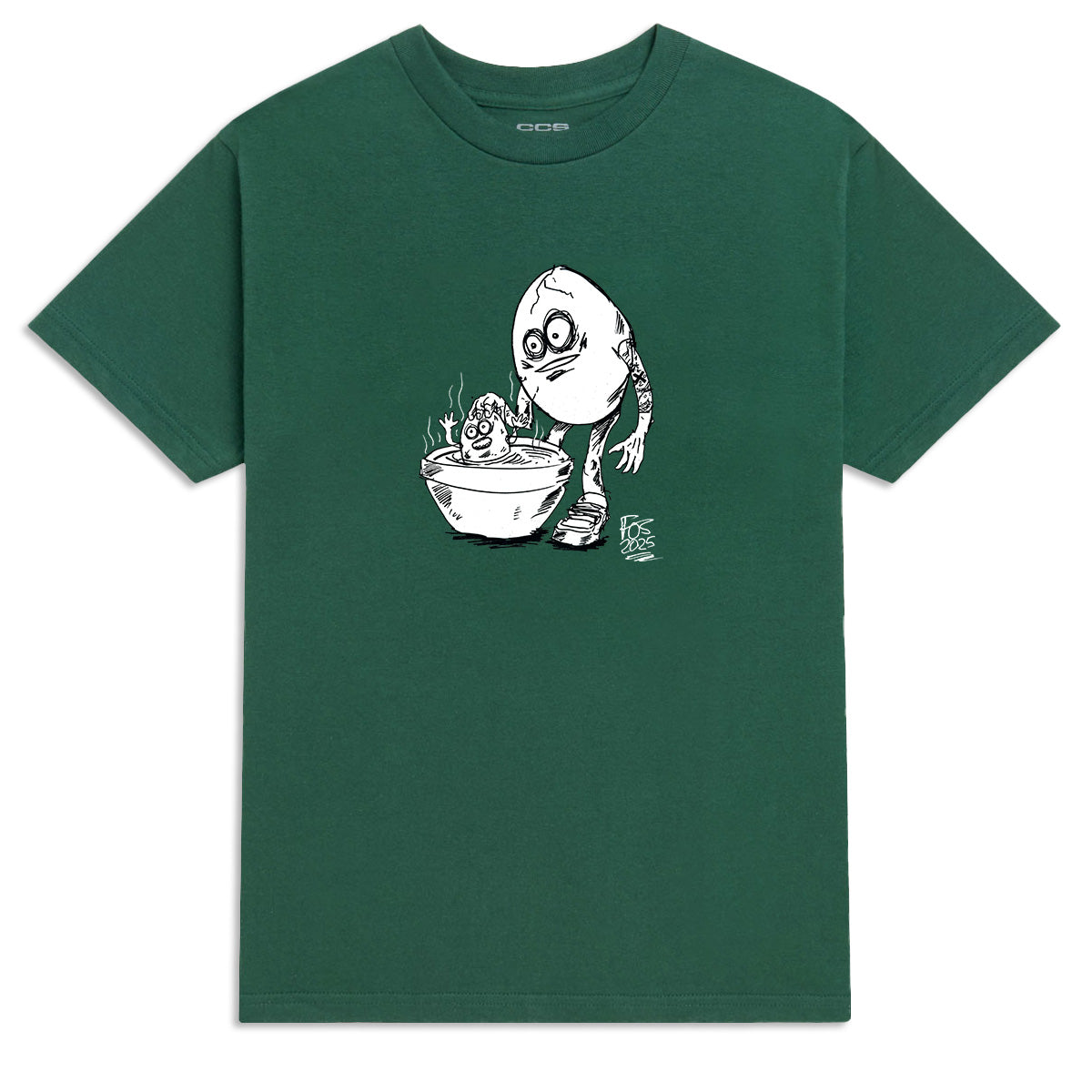 CCS Live x Heroin 420 T-Shirt - Forest Green image 1