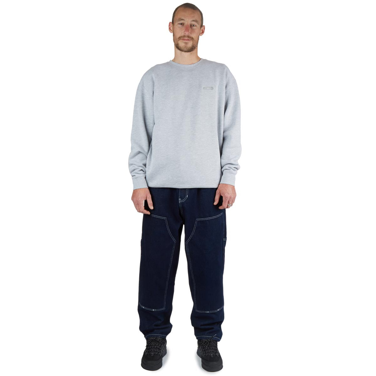 CCS 4x4 Reinforced Baggy Taper Denim Jeans - Overdyed Navy image 5
