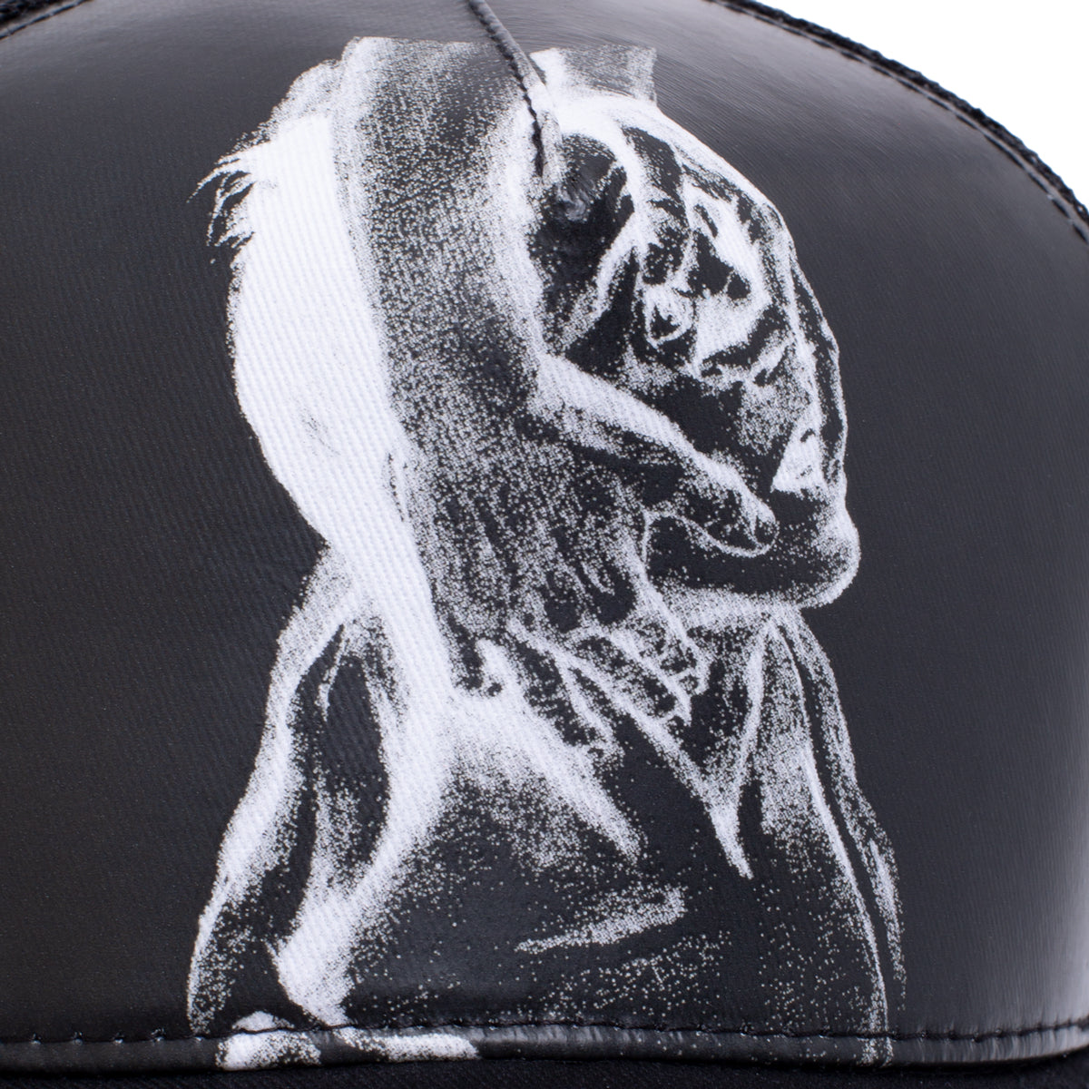 Hockey Resuscitate Truck Stop Hat - Black image 4