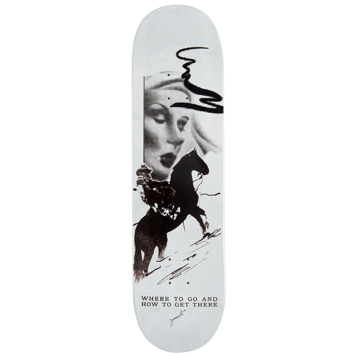 CCS x Zanereti Where To Go Skateboard Deck image 1