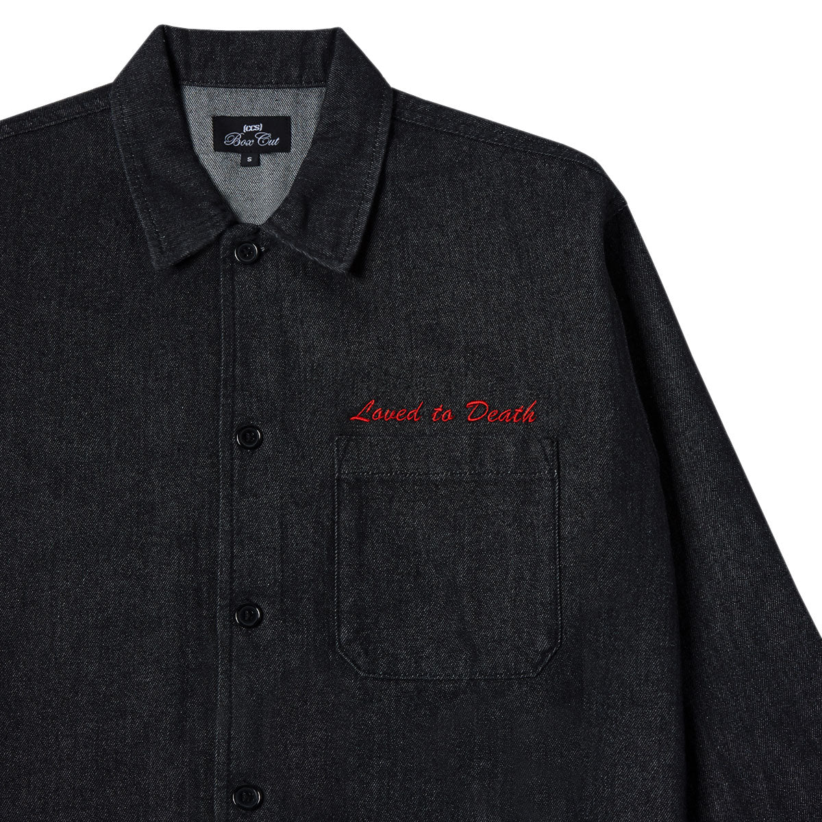 CCS Loved To Death Denim Shirt - Black image 3