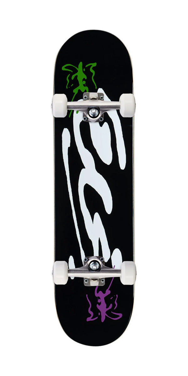 CCS Ink Blot Logo Mini Skateboard Complete - Black image 1