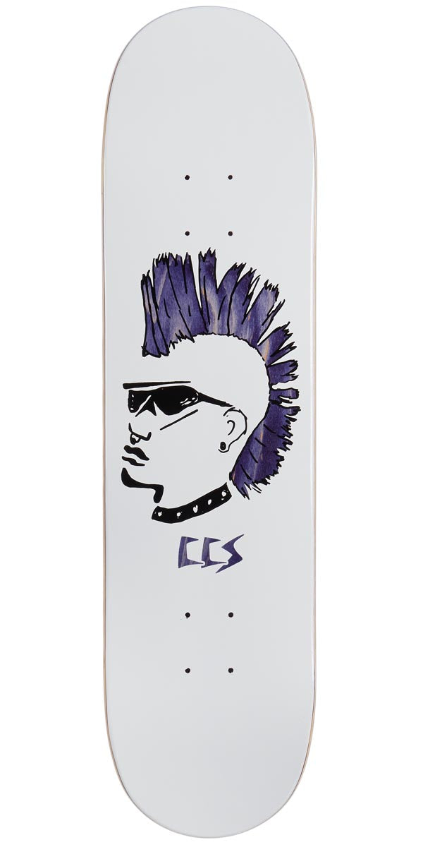 CCS OG Punk Skateboard Deck - White - 8.00