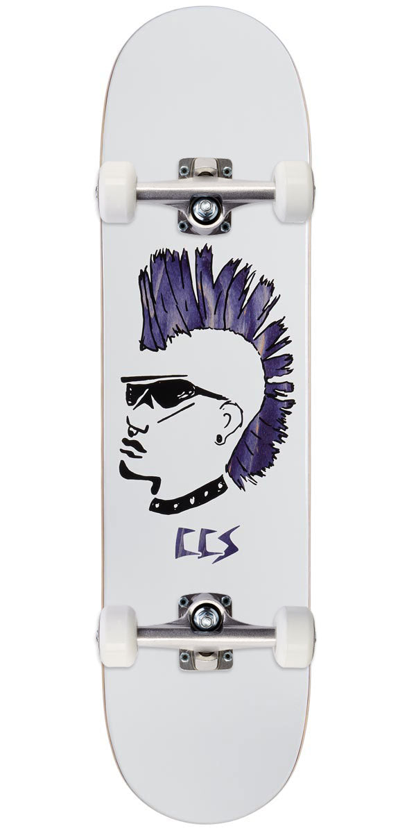 CCS OG Punk Skateboard Complete - White - 8.25