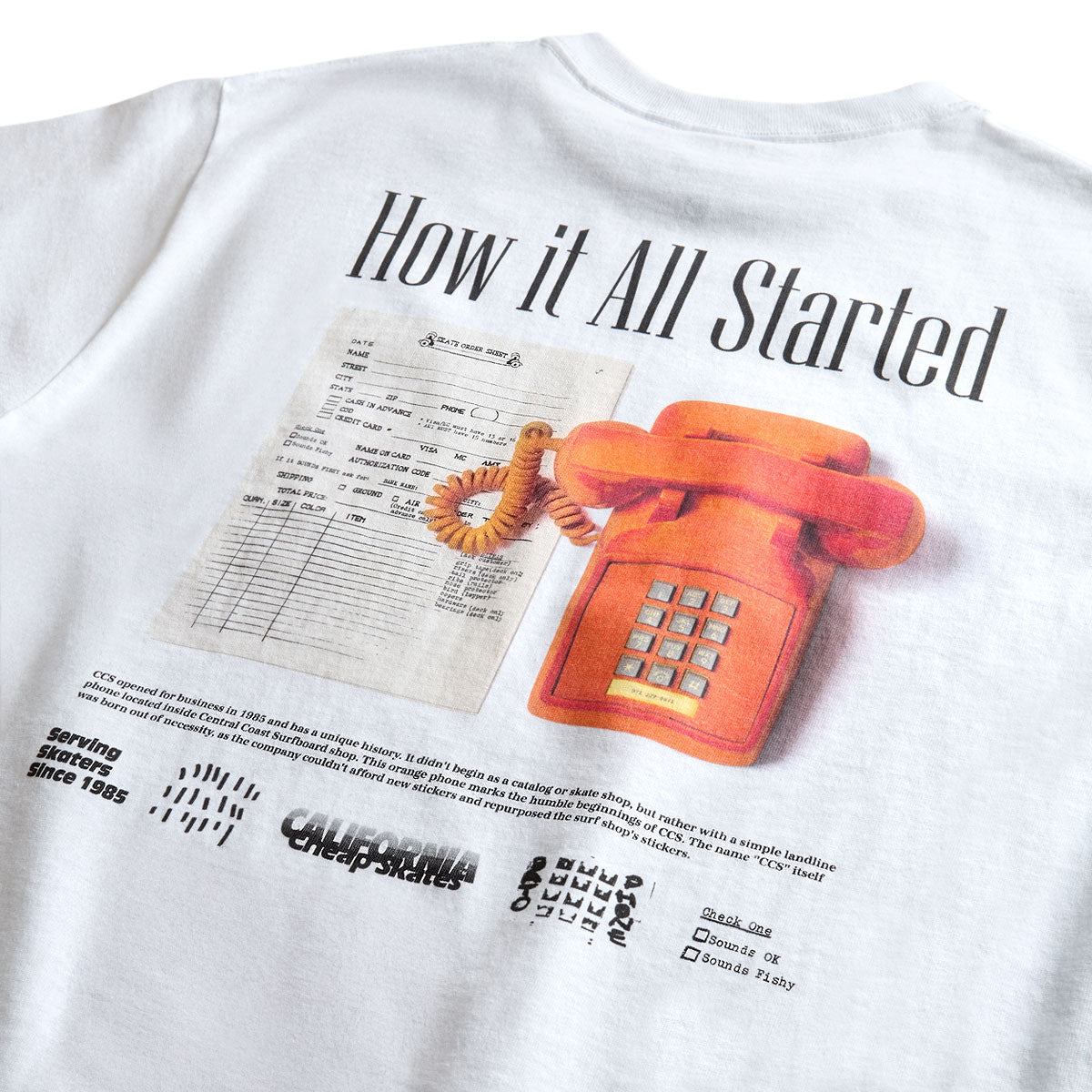 CCS 40 Year Phone T-Shirt - White image 6