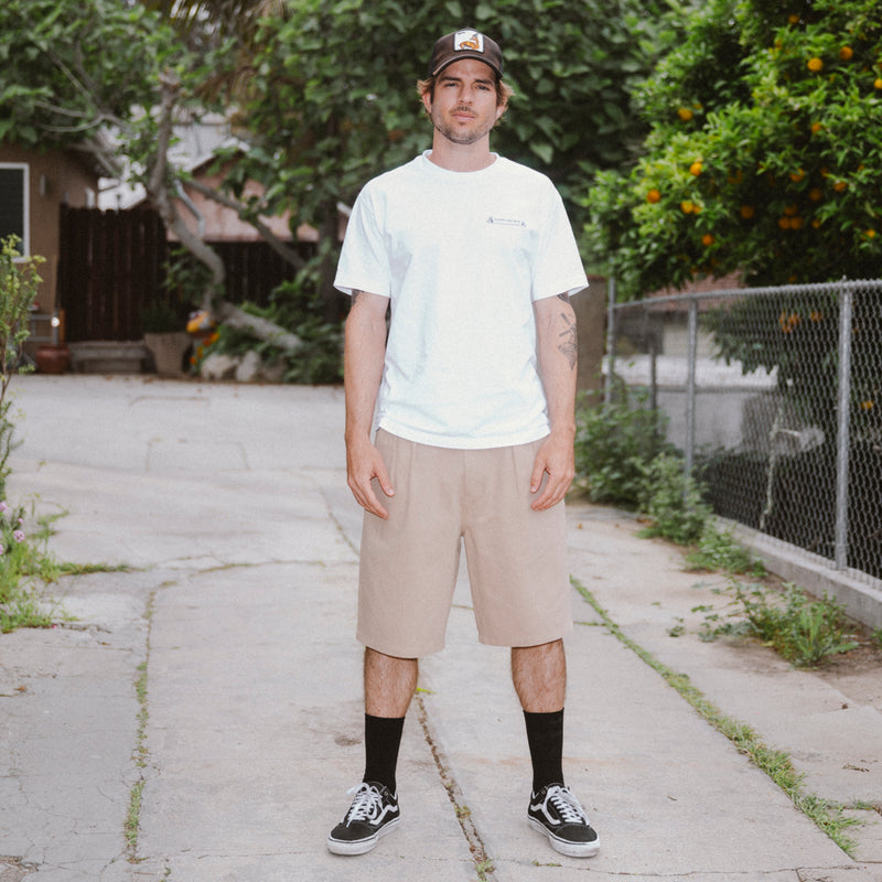 CCS Pleated Chino Shorts - Khaki