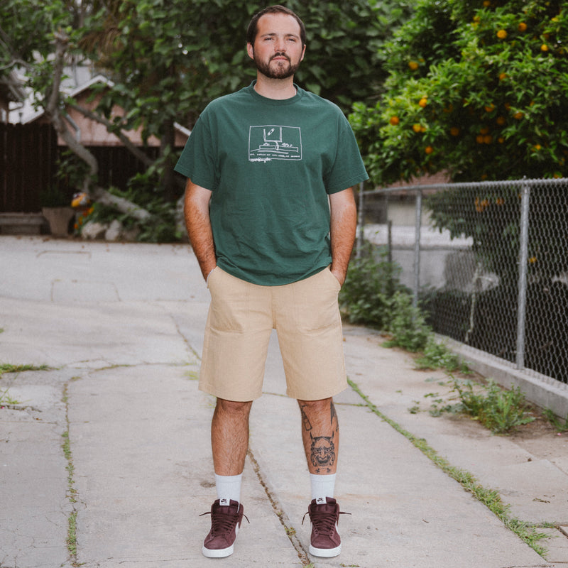 CCS Surplus Herringbone Shorts - Khaki