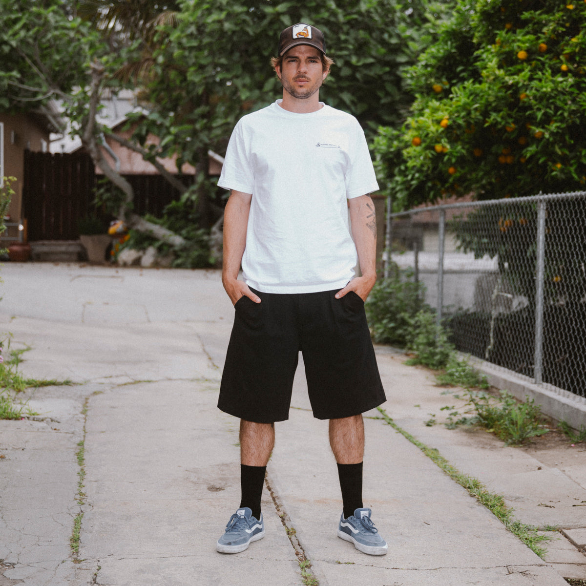 CCS Pleated Chino Shorts - Black image 2