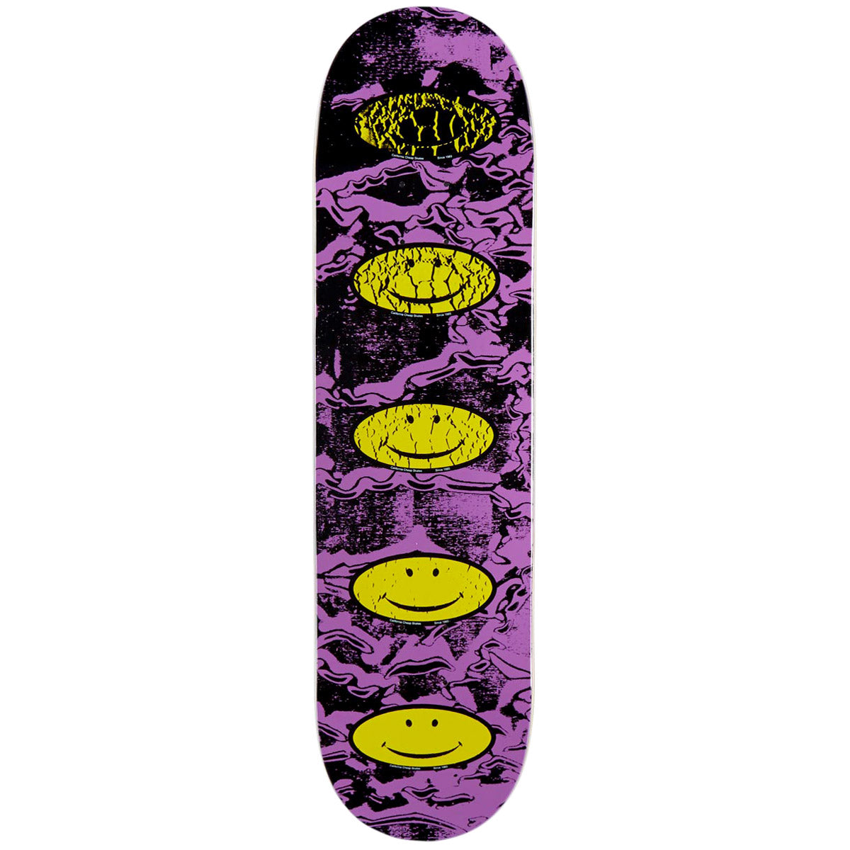 CCS Smile Decay Skateboard Deck - Purple - 8.00
