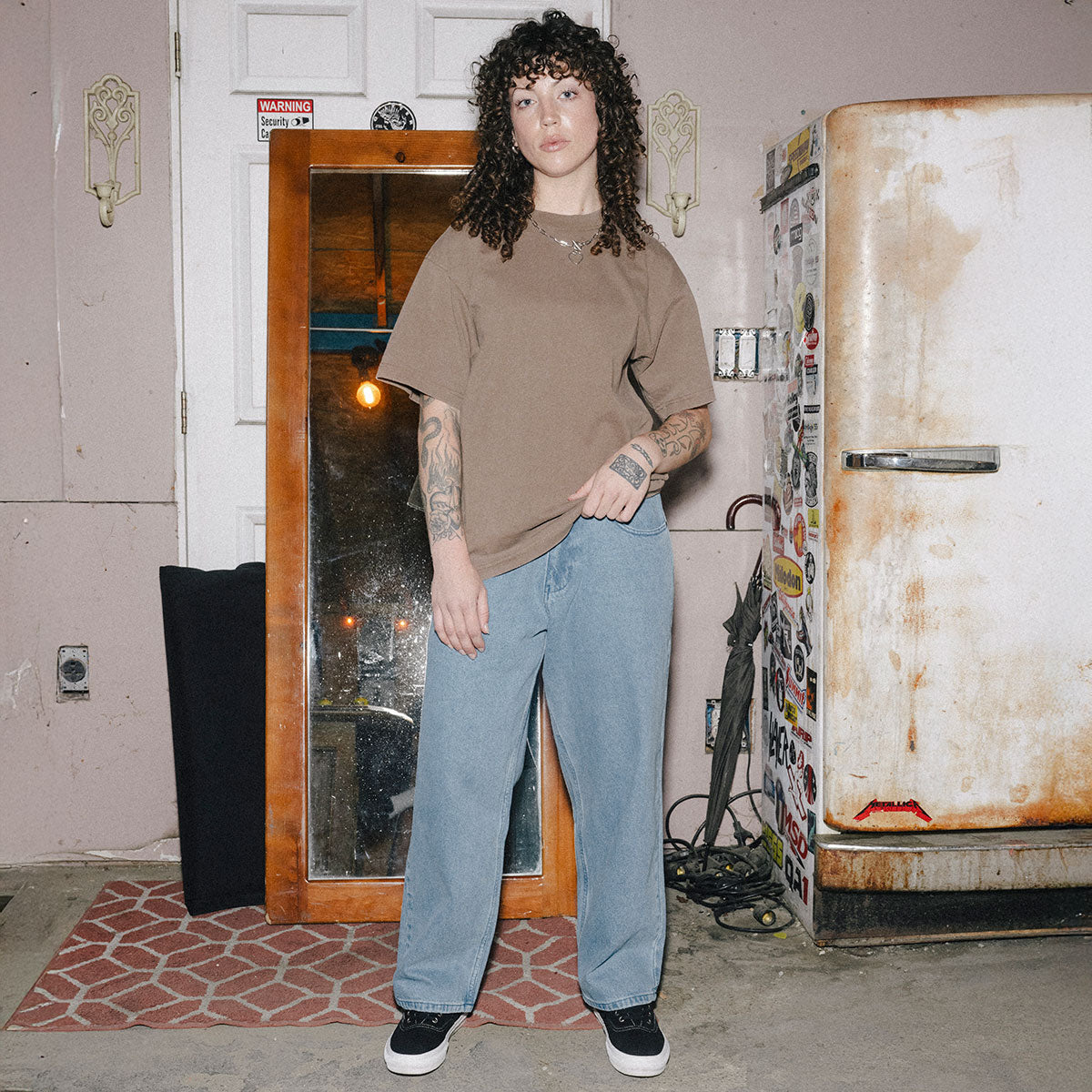 CCS Baggy Straight Denim Jeans - Rinsed Blue image 5