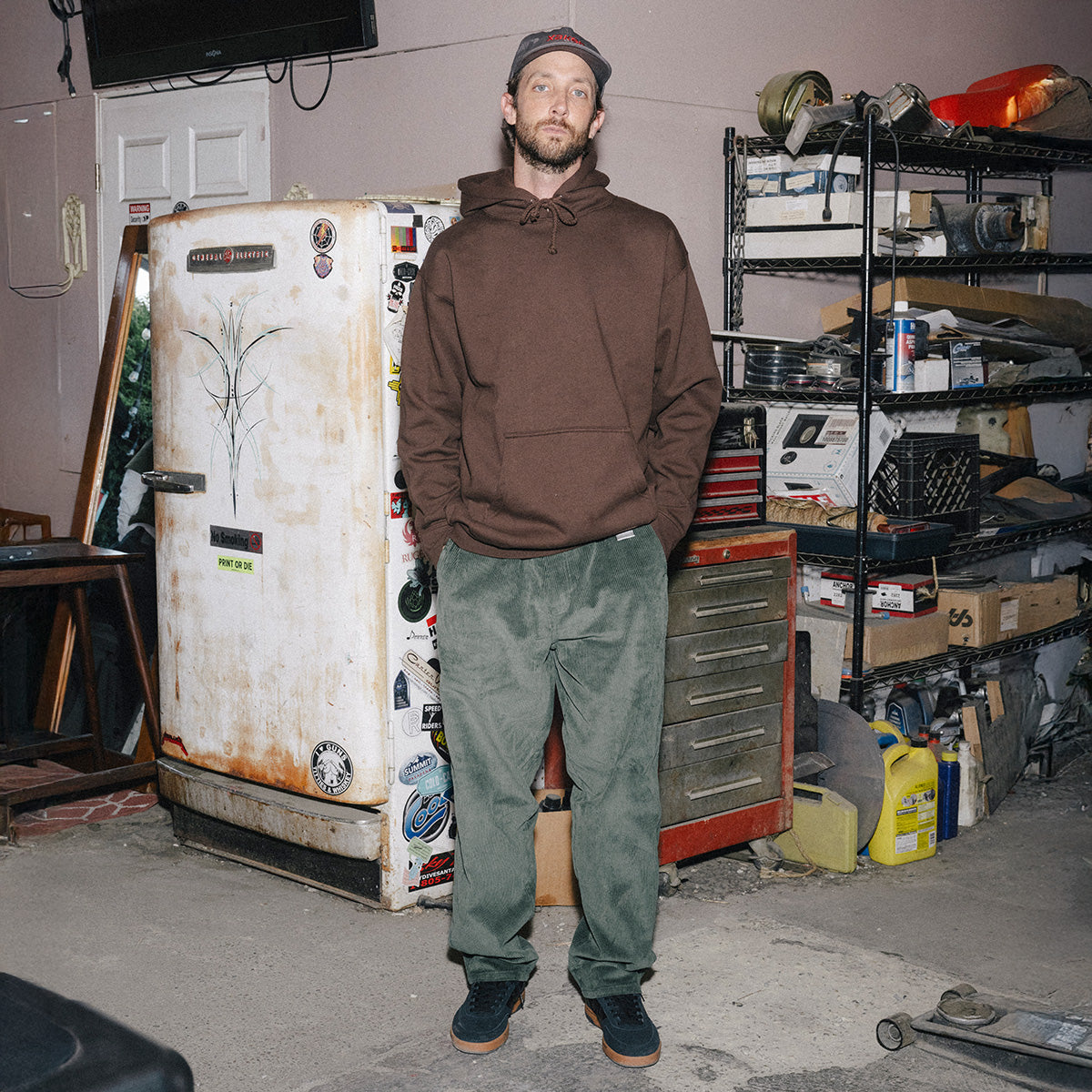 CCS Baggy Taper Corduroy Pants - Green image 2