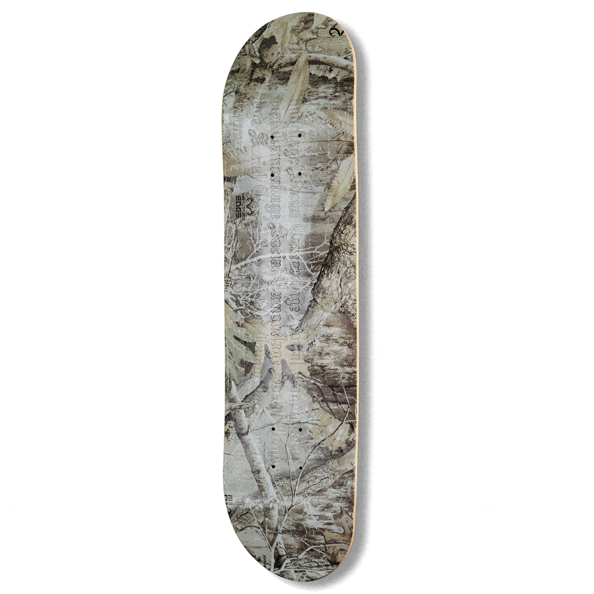 CCS Social Camouflage Embossed Skateboard Deck - Realtree Edge image 1