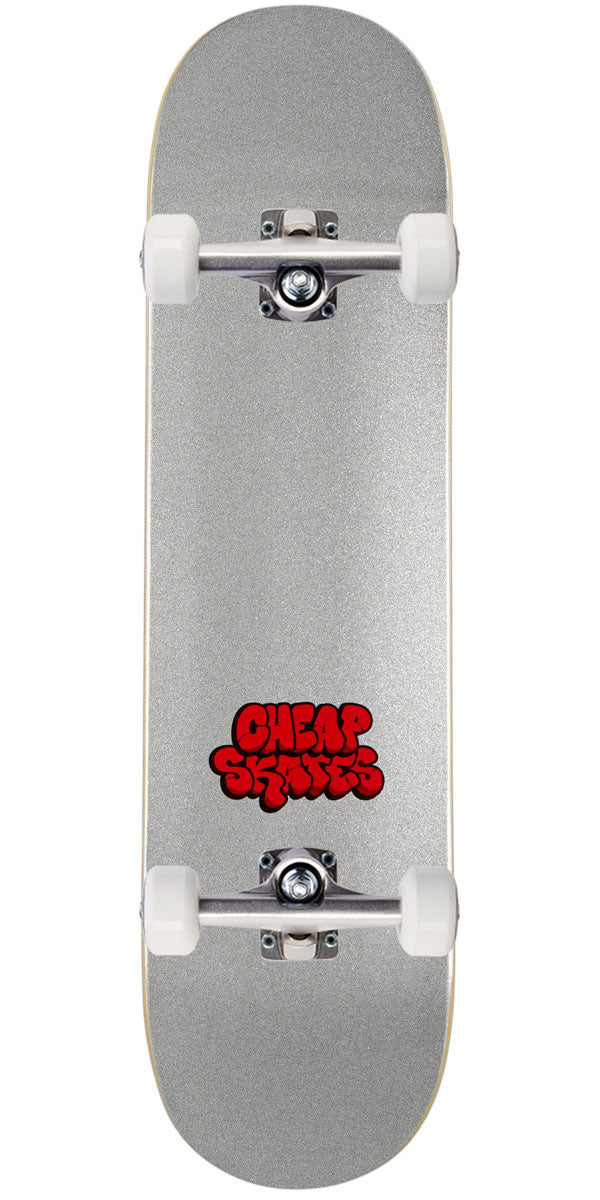 CCS Cheap Skates Tag Glitter Skateboard Complete - White - 7.75