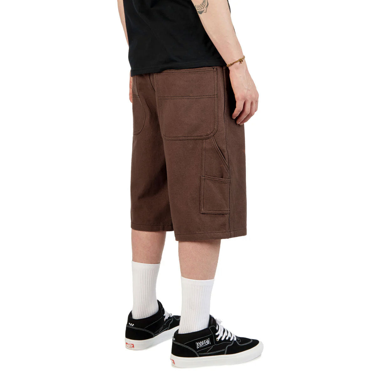 CCS Hammer Loop Canvas Shorts - Brown/Black image 4