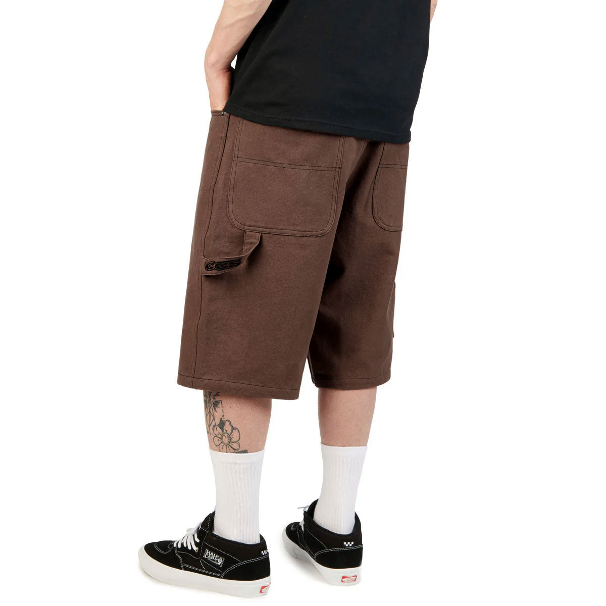 CCS Hammer Loop Canvas Shorts - Brown/Black image 5