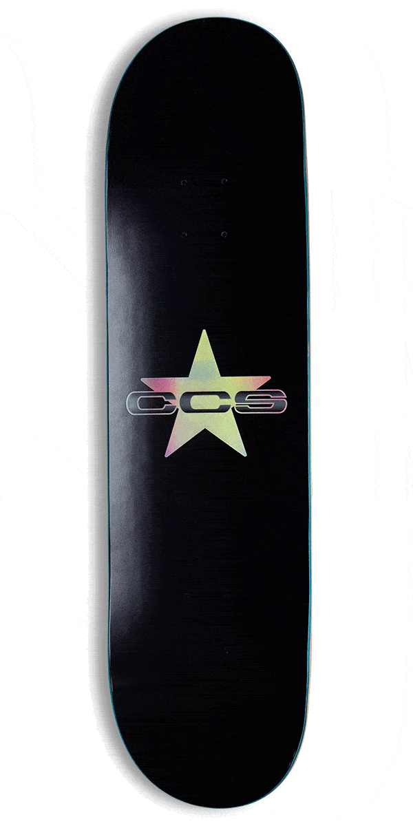 CCS 97 Star Skateboard Deck - Holographic/Black image 1