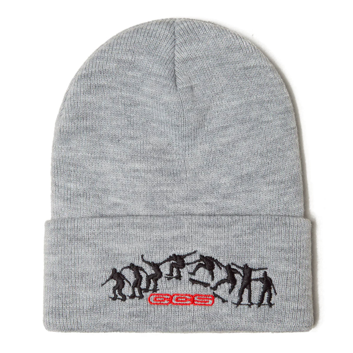 CCS Kickflip Logo Beanie - Grey/Black/Red image 1