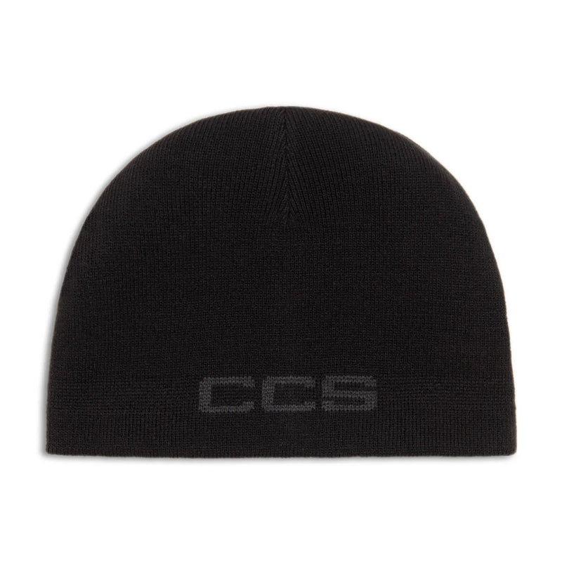 CCS Reversible Leopard Skully Beanie - Charcoal