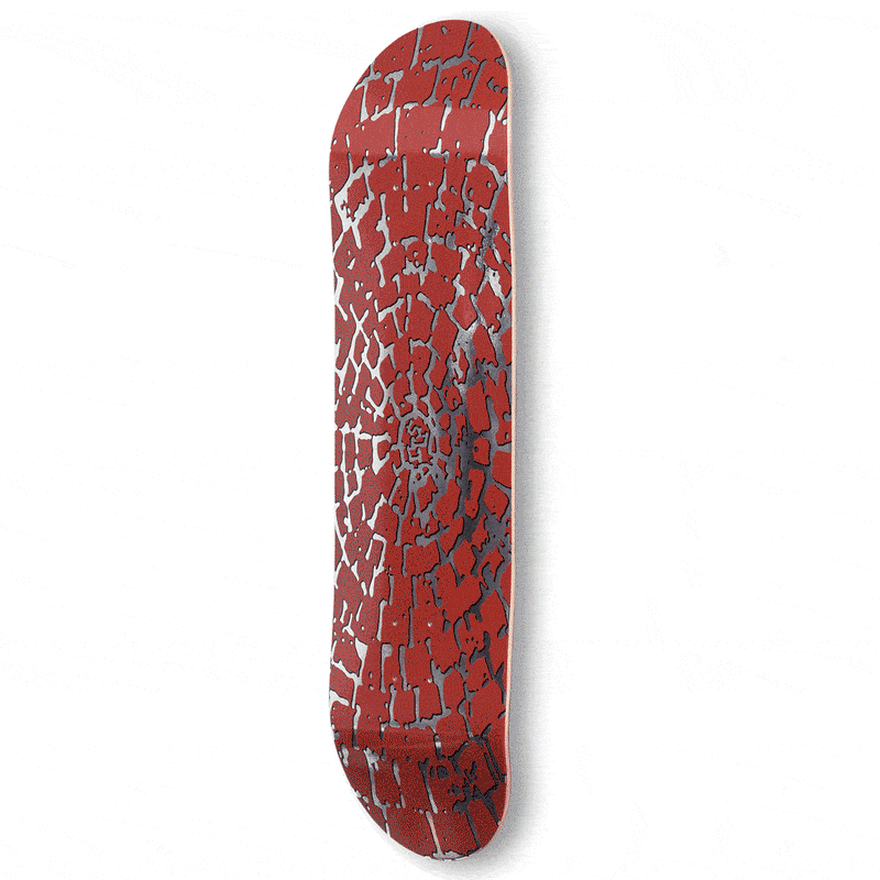CCS Shatter Foil Skateboard Deck - Rust