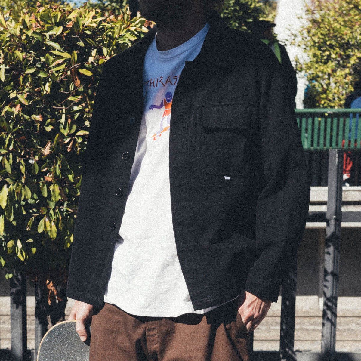 CCS French Cropped Chore Jacket - Black image 7