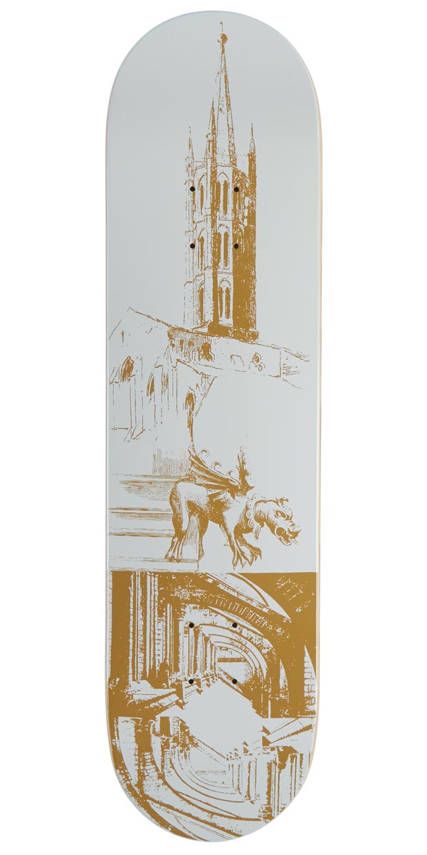 CCS Cathedral Skateboard Deck - White - 8.50