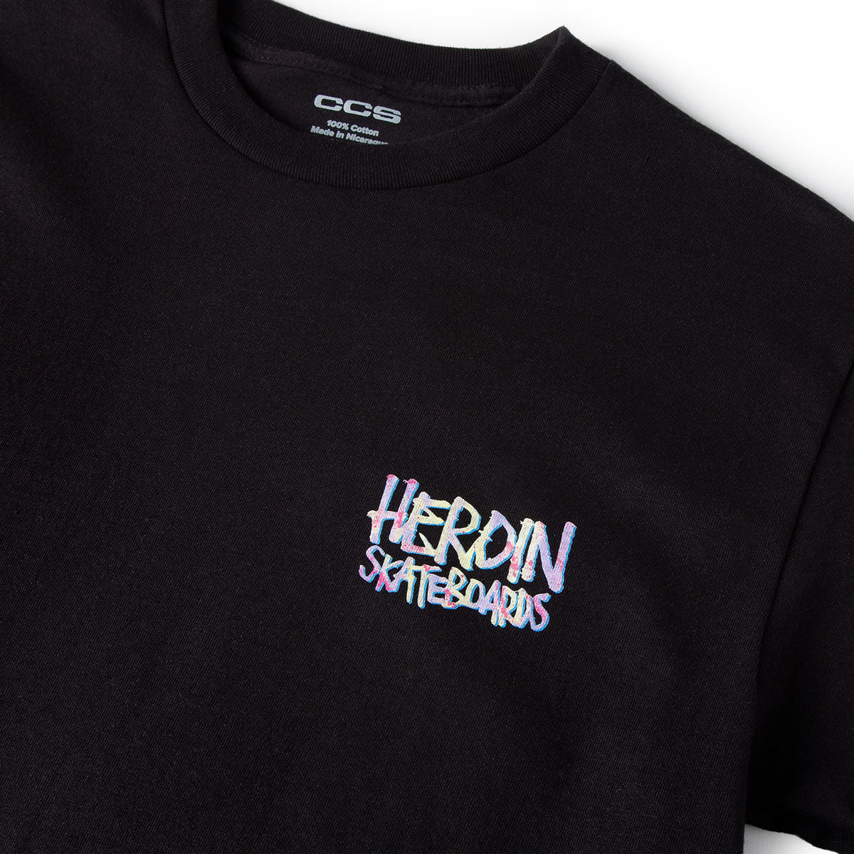 CCS Live x Heroin 420 Egg T-Shirt - Black image 3