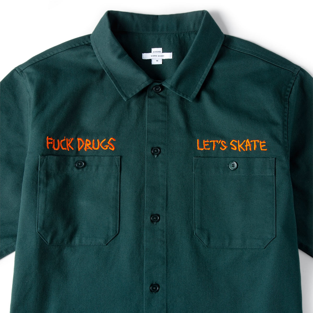 CCS Live x Heroin 420 Work Shirt - Hunter Green image 2