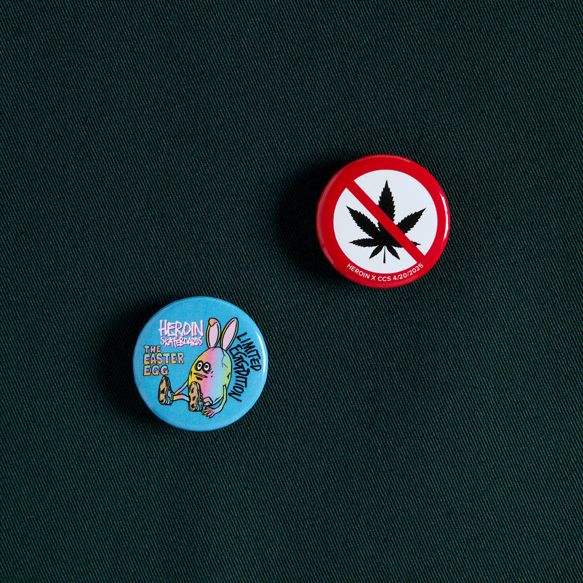 CCS Live x Heroin 420 Work Shirt - Hunter Green image 3