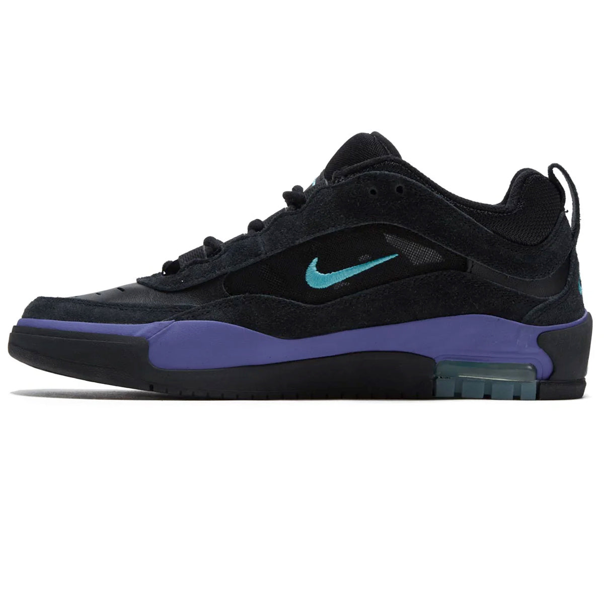 Nike SB Air Max Ishod Shoes - Black/Dusty Cactus/Black/Persian Violet image 2