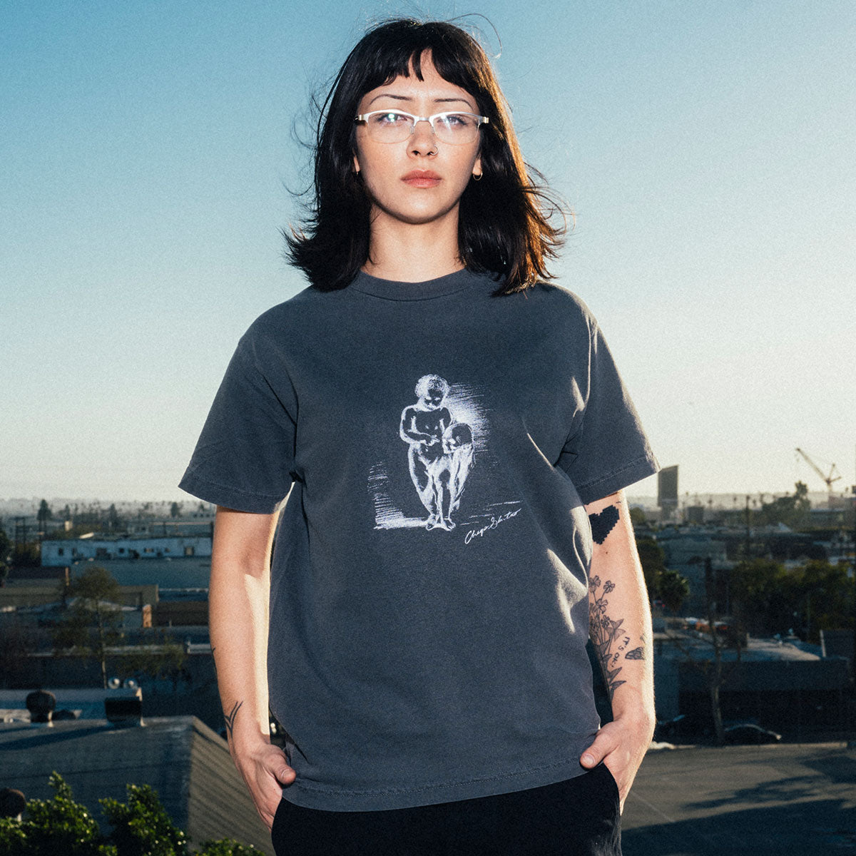 CCS Loved to Death T-Shirt - Faded Black image 2