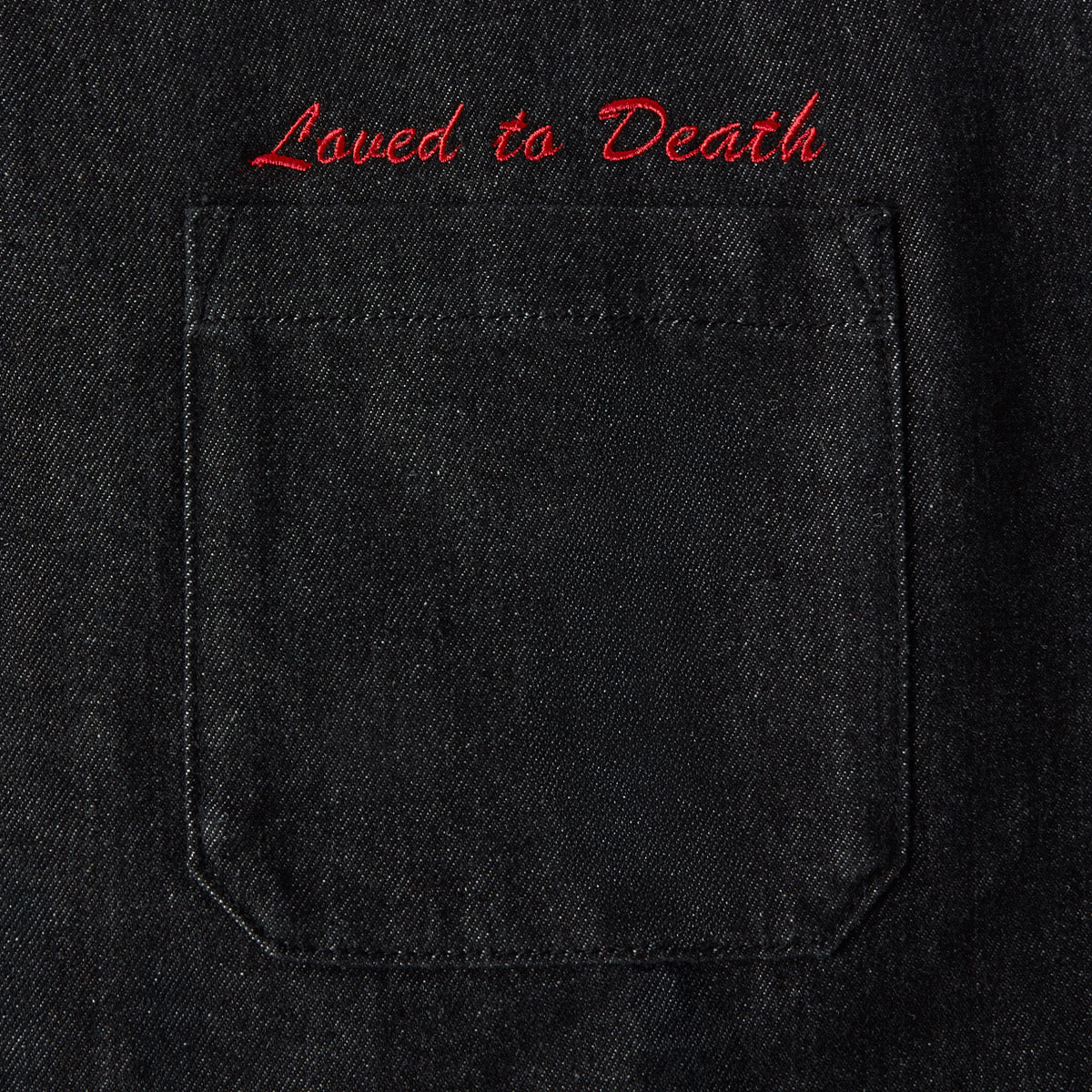 CCS Loved To Death Denim Shirt - Black image 2