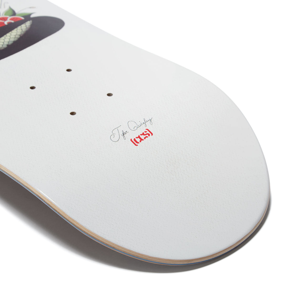 CCS x Tyler Quigley Cobra Woman Skateboard Deck - White image 4