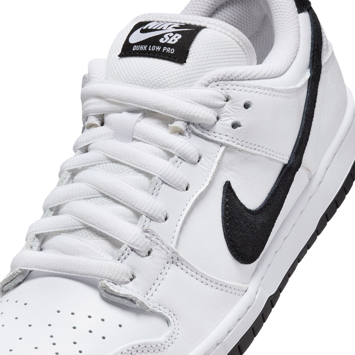 Nike SB Dunk Low Pro Shoes - White/Black/White/Black image 6