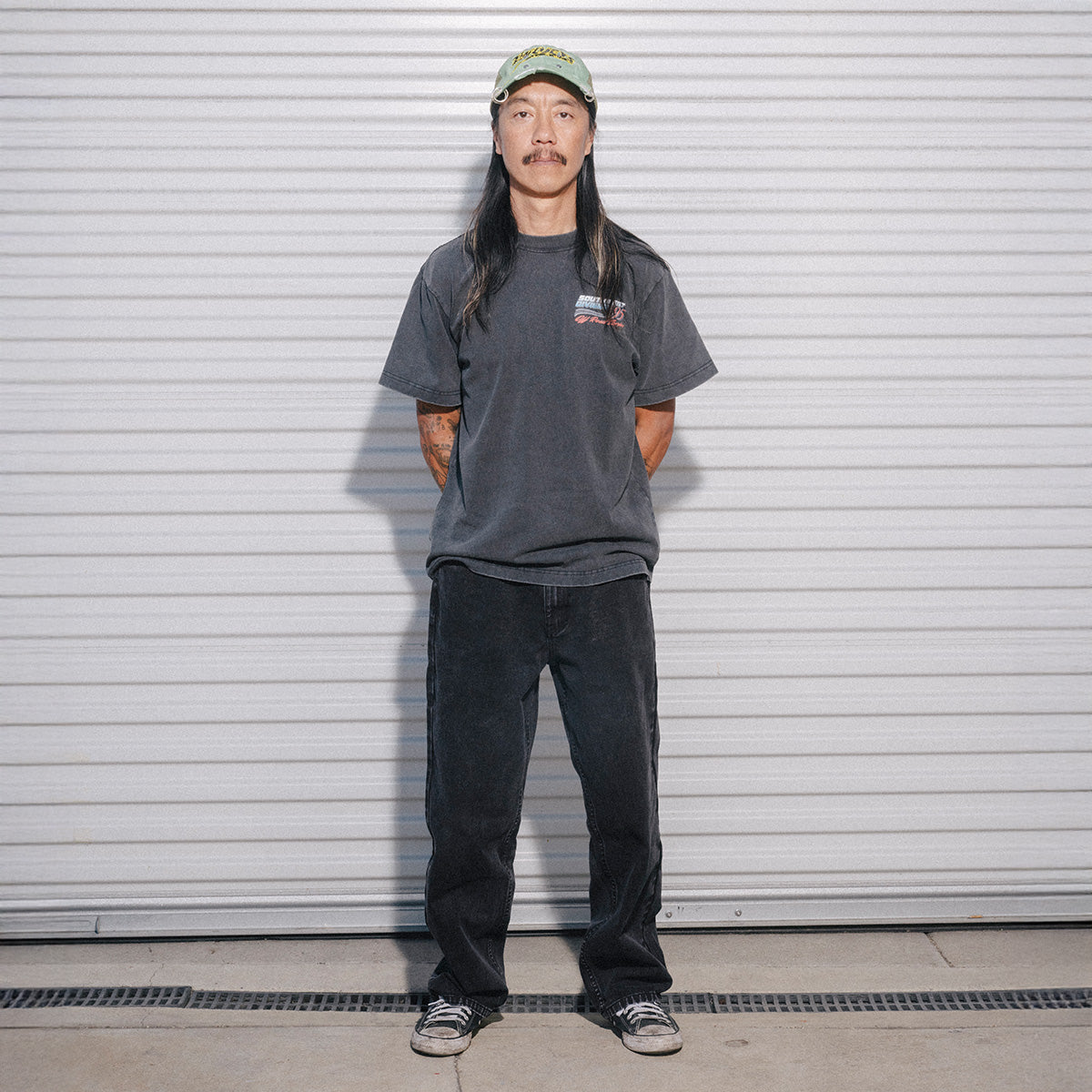 CCS Original Relaxed Denim Jeans - Acid Wash Black image 2