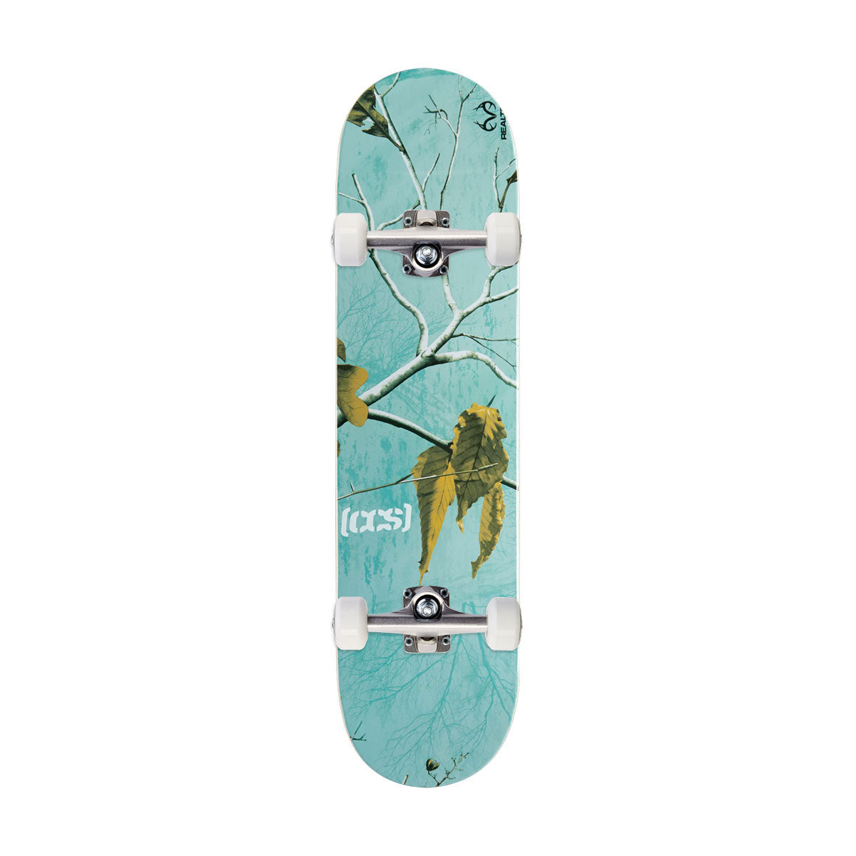 CCS x Realtree Logo Mini Skateboard Complete - Sea Glass image 1