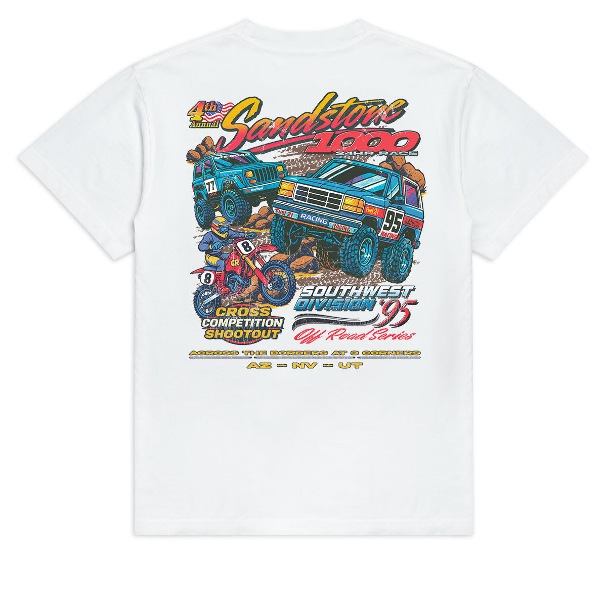 CCS Bootleg Sandstone 1000 T-Shirt - White image 1