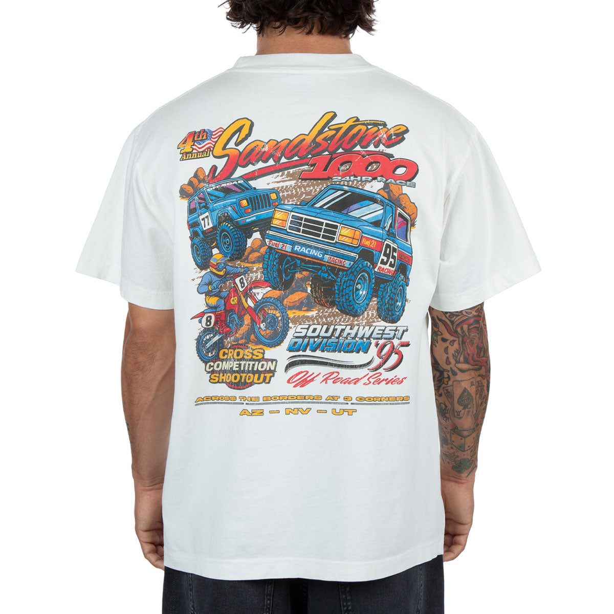 CCS Bootleg Sandstone 1000 T-Shirt - White image 4