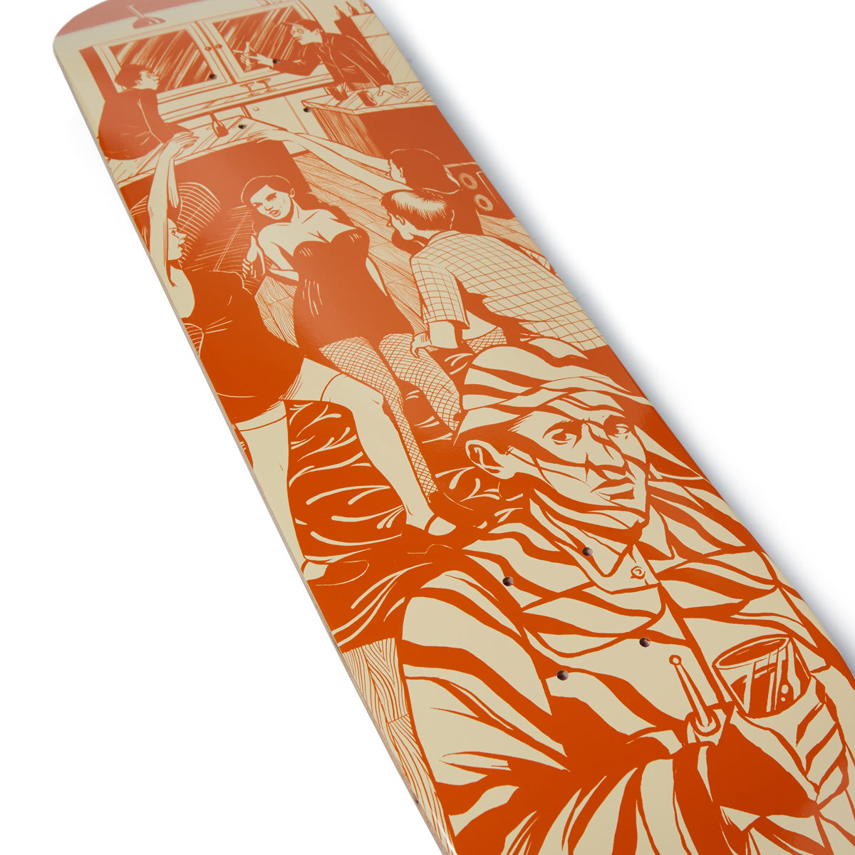 CCS Social Camouflage Party Skateboard Deck - Orange image 2