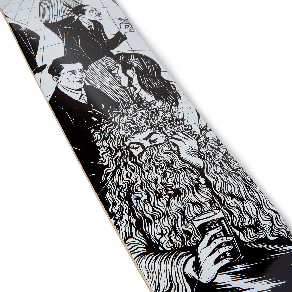 CCS Social Camouflage Bar Skateboard Deck - Black image 2