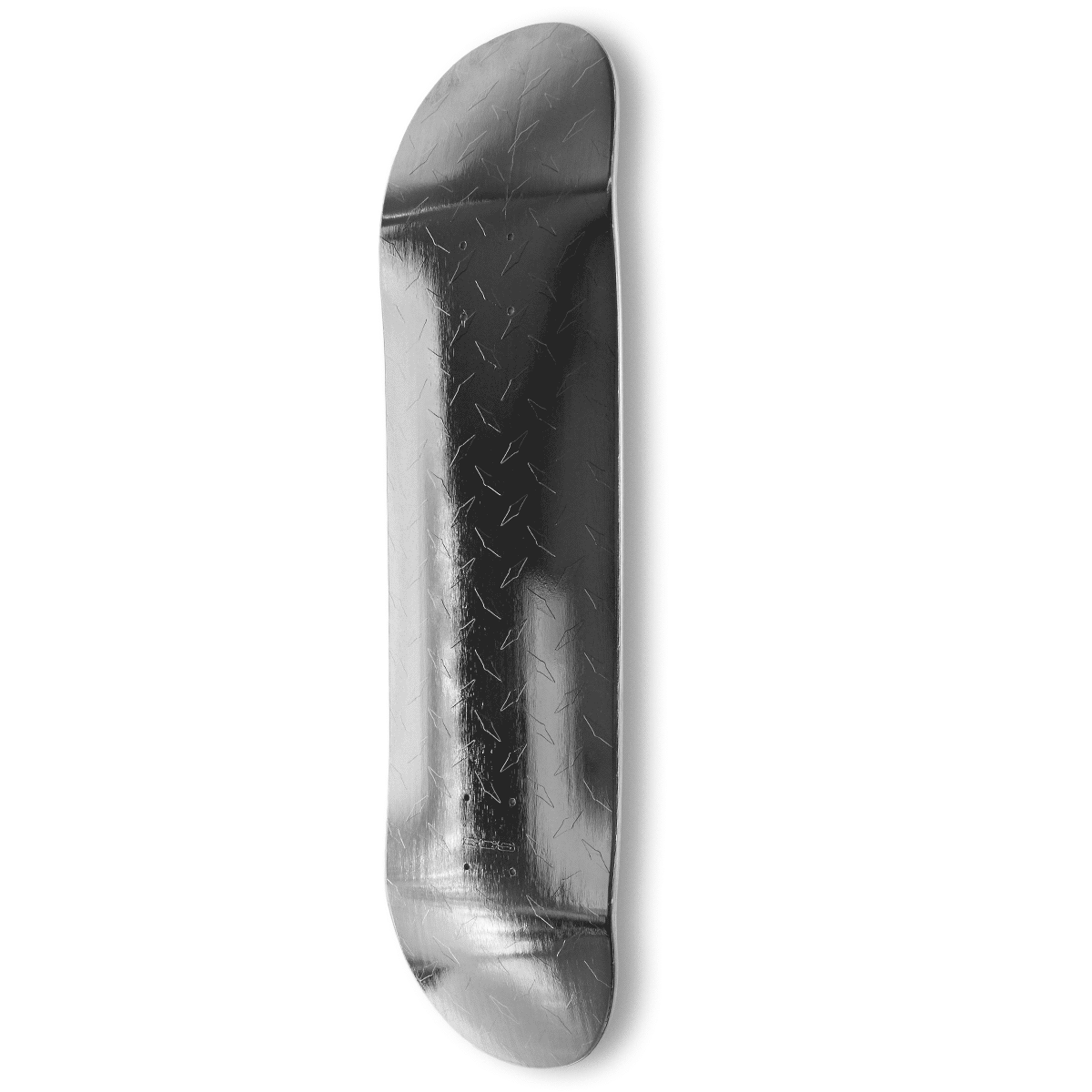 CCS Diamond Plate Embossed Skateboard Deck - Silver Foil image 1
