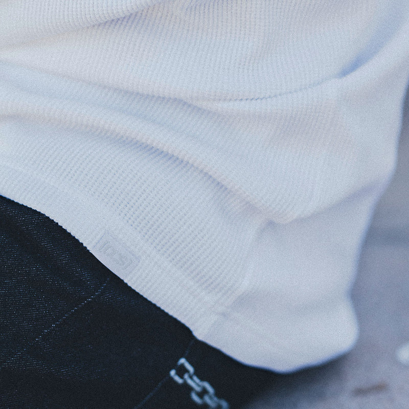 CCS OG Waffle Knit Thermal Shirt - White