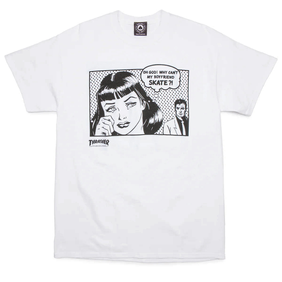 Thrasher Boyfriend T-Shirt - White image 1